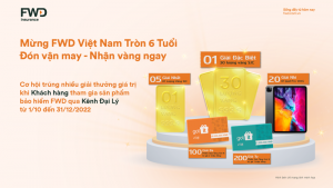 Những giải thưởng giá trị khi khách hàng tham gia sản phẩm bảo hiểm của FWD.